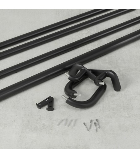 UMBRA karnisz TWILIGHT DOUBLE 168 - 365   cm czarny mat