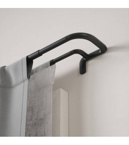 UMBRA karnisz TWILIGHT DOUBLE 168 - 365   cm czarny mat