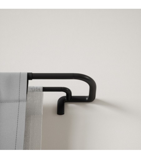 UMBRA karnisz TWILIGHT DOUBLE 168 - 365   cm czarny mat