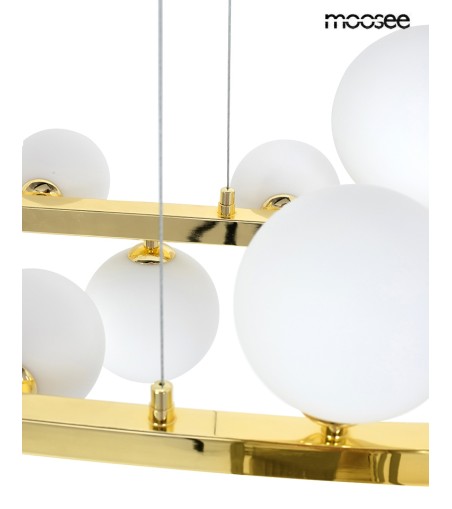 MOOSEE lampa wisząca ALURE OVAL 120       złota/mleczna