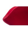 Fotel SWAN WOOL PREMIUM czerwony -  wełna, podstawa stal