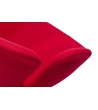 Fotel SWAN WOOL PREMIUM czerwony -  wełna, podstawa stal