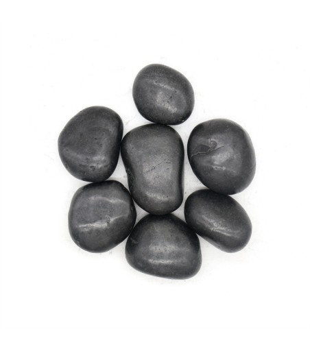 Kamień dekoracyjny ogrodowy OTOCZAK       POLEROWANY 2-3 cm 20 kg czarny