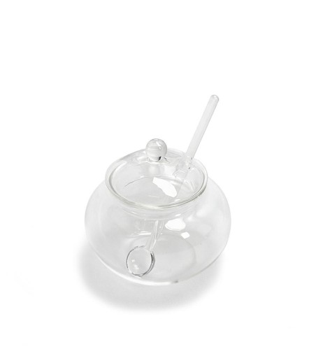 Mini cukiernica z łyżeczką SHP JAR        transparentna