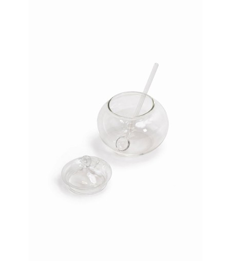 Mini cukiernica z łyżeczką SHP JAR        transparentna