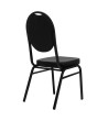 Krzesło bankietowe / konferencyjne HEBE   czarne