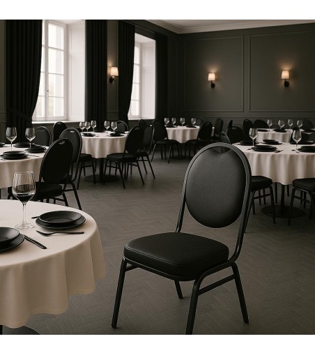 Krzesło bankietowe / konferencyjne HEBE   czarne
