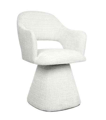 MaMaison krzesło obrotowe VERONA białe