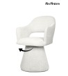 MaMaison krzesło obrotowe VERONA białe