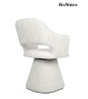 MaMaison krzesło obrotowe VERONA białe