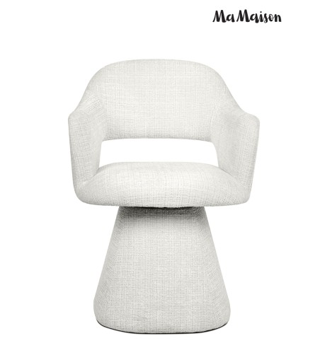 MaMaison krzesło obrotowe VERONA białe