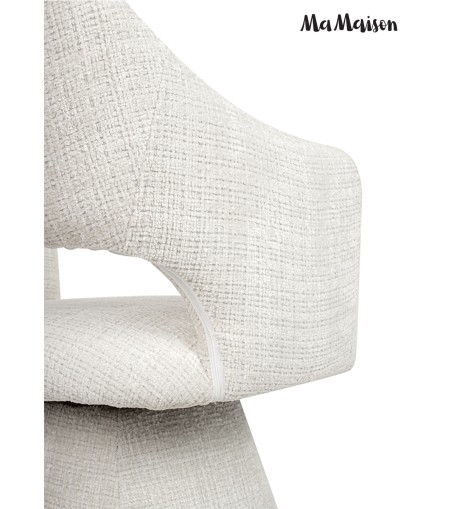 MaMaison krzesło obrotowe VERONA białe