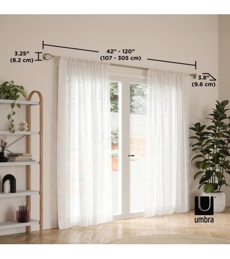 UMBRA karnisz LOOP 1 107 - 305 cm nikiel