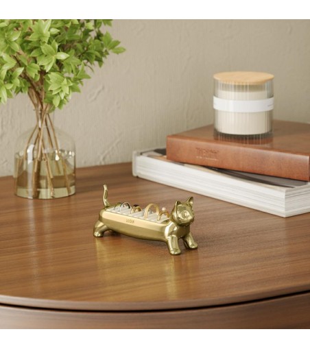 UMBRA organizer na pierścionki ALI CAT    złoty