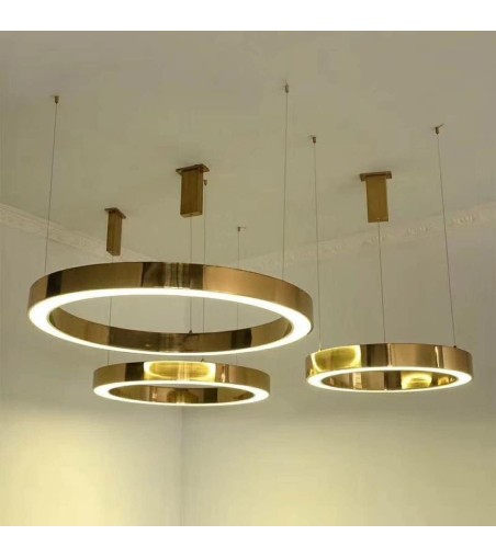 MOOSEE lampa wisząca RING 40 złota