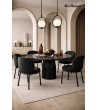 MaMaison stół jadalniany LEVANTE 120      czarny marmur