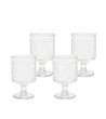 Zestaw 4 szklanek SHP FLORES              transparentny