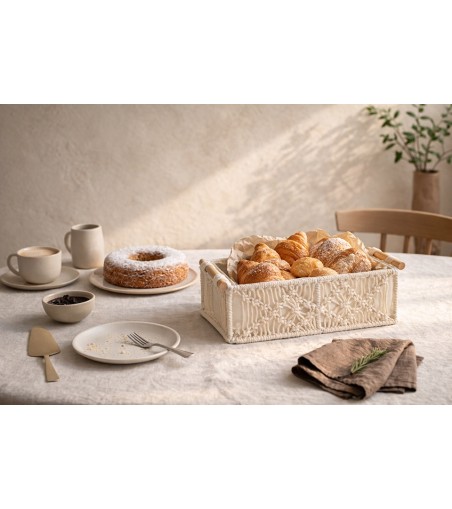 Koszyk dekoracyjny SHP BOHO beżowy