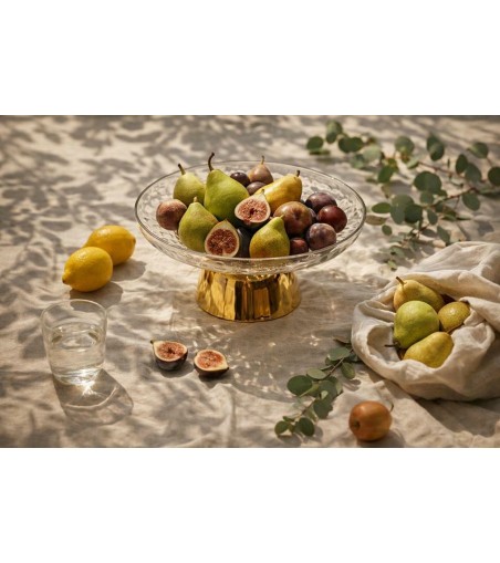 Patera dekoracyjna SHP SWEET złota /      transparentna