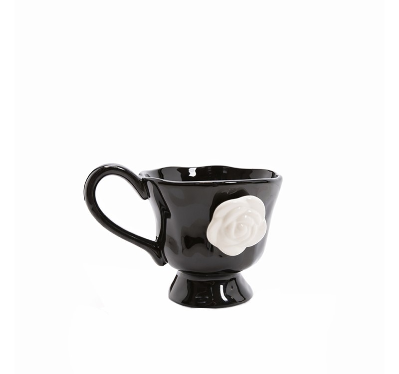 Kubek SHP BIAŁA RÓŻA COCO czarny