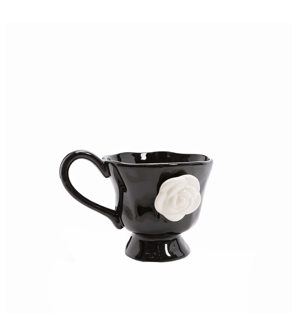 Kubek SHP BIAŁA RÓŻA COCO czarny