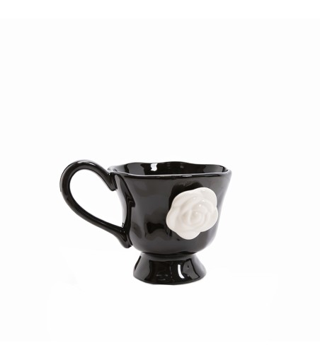 Kubek SHP BIAŁA RÓŻA COCO czarny