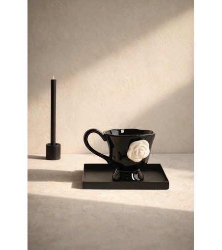 Kubek SHP BIAŁA RÓŻA COCO czarny