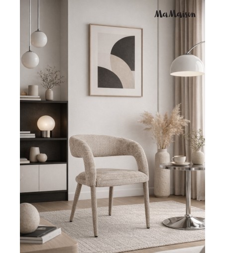 MaMaison krzesło IRIS beżowe