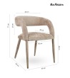 MaMaison krzesło IRIS beżowe