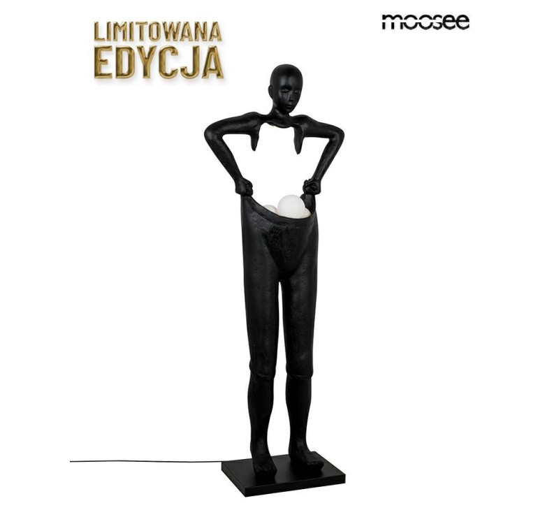 MOOSEE lampa podłogowa HUMAN HOUDINI      czarna