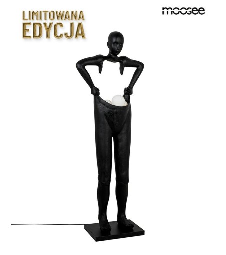 MOOSEE lampa podłogowa HUMAN HOUDINI      czarna
