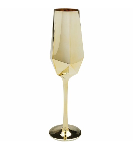 KARE komplet 4 kieliszków do szampana     DIAMOND 365 ml złoty