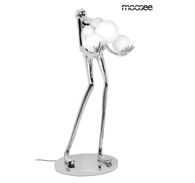 MOOSEE lampa podłogowa HUMAN SILVER       PREMIUM