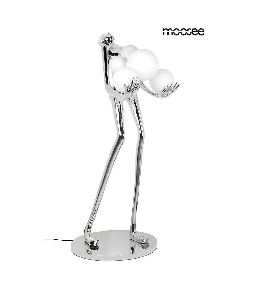 MOOSEE lampa podłogowa HUMAN SILVER       PREMIUM