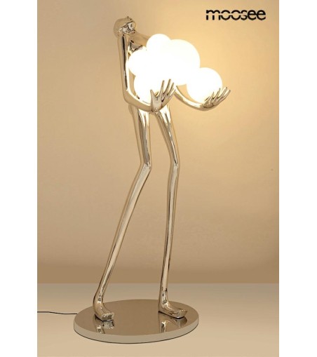 MOOSEE lampa podłogowa HUMAN SILVER       PREMIUM