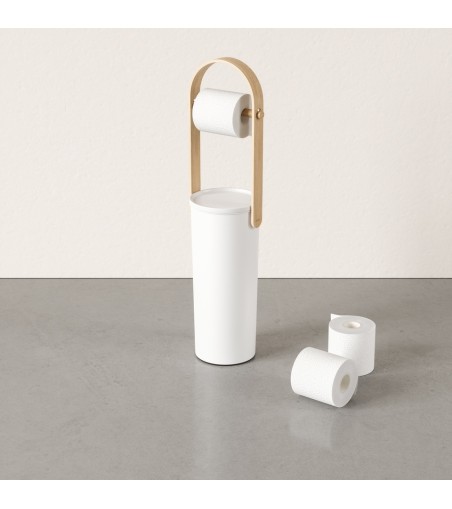 UMBRA stojak na papier toaletowy          BELLWOOD biały/naturalny