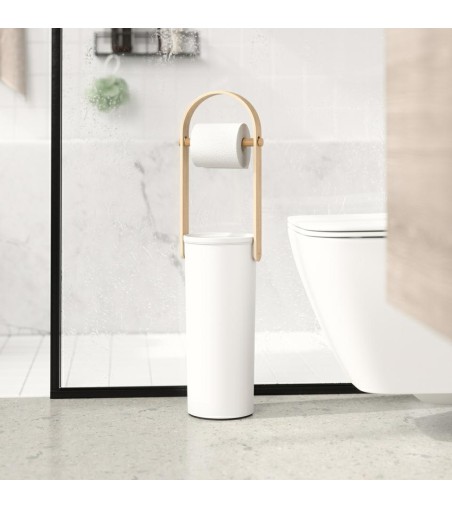 UMBRA stojak na papier toaletowy          BELLWOOD biały/naturalny