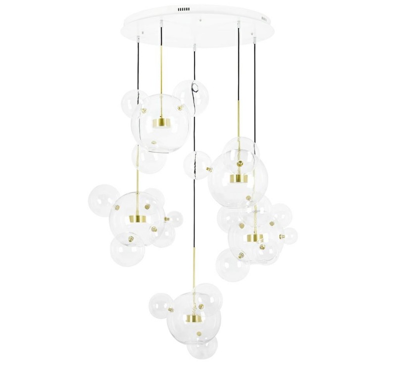 MOOSEE Lampa wisząca CAPRI DISC 5 złota