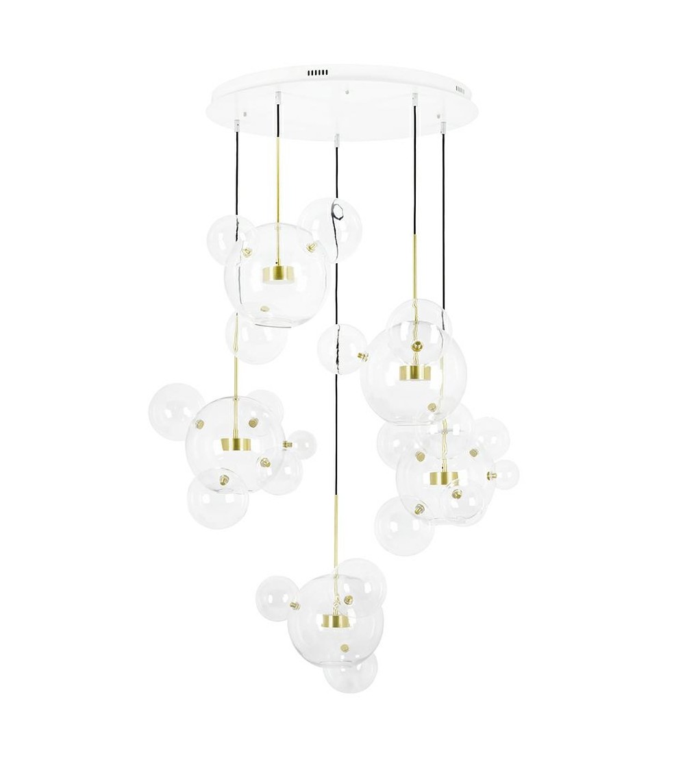 MOOSEE Lampa wisząca CAPRI DISC 5 złota