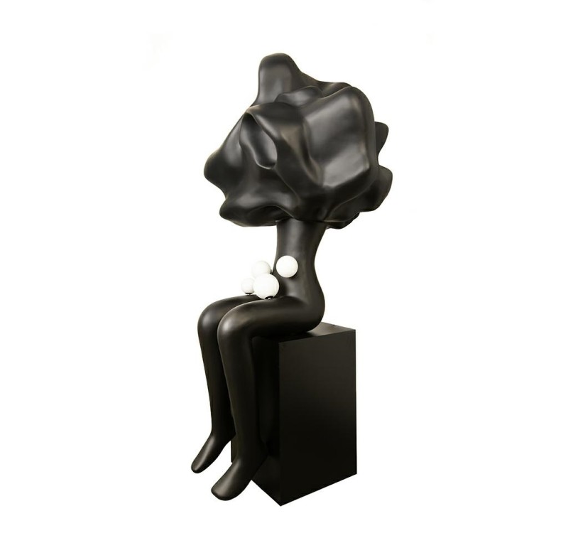 MOOSEE lampa podłogowa HUMAN IN THE       CLOUDS czarna