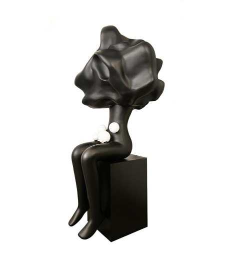 MOOSEE lampa podłogowa HUMAN IN THE       CLOUDS czarna