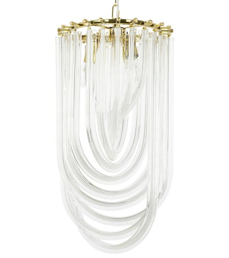 MOOSEE lampa wisząca MURANO L złota