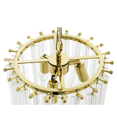 MOOSEE lampa wisząca MURANO L złota