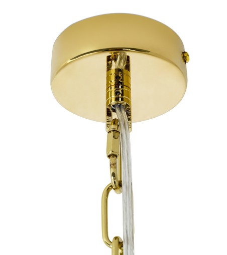 MOOSEE lampa wisząca MURANO L złota