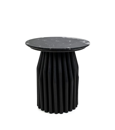 MaMaison stolik LEVANTE 50 czarny marmur  / drewno