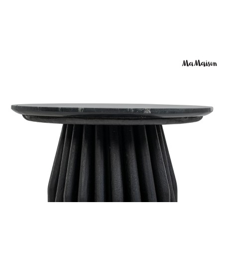MaMaison stolik LEVANTE 50 czarny marmur  / drewno
