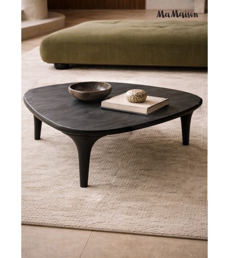 MaMaison stolik kawowy LAMINAR 86 czarny  / drewno