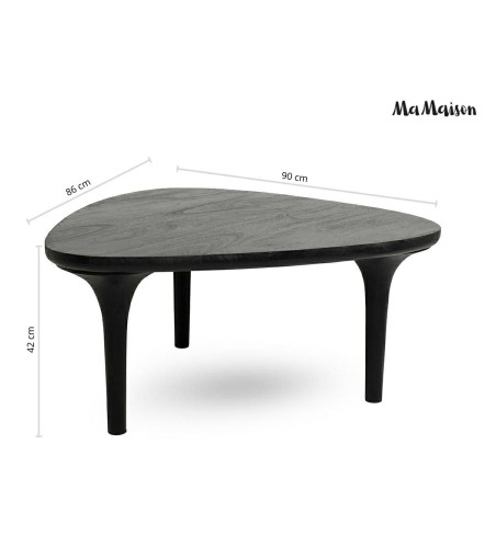 MaMaison stolik kawowy LAMINAR 86 czarny  / drewno