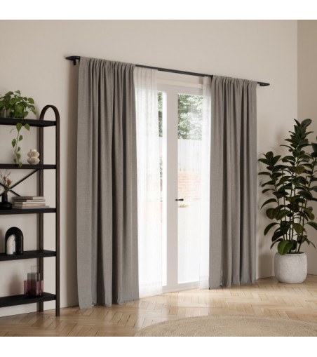 UMBRA karnisz TWILIGHT DOUBLE 76 - 213    cm czarny mat