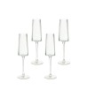 KARE komplet 4 kieliszków do szampana     RIFFLE 215 ml